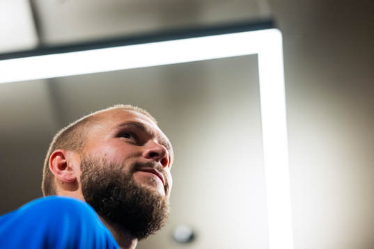 Jesper Karlström of the Swedish national football team at