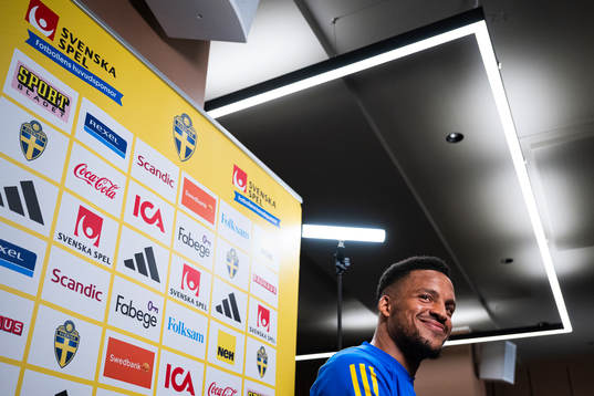 Martin Olsson of the Swedish national football team at a