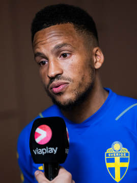 Martin Olsson of the Swedish national football team at a