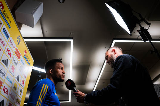 Martin Olsson of the Swedish national football team at a
