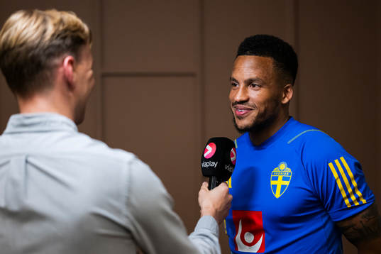Martin Olsson of the Swedish national football team at a