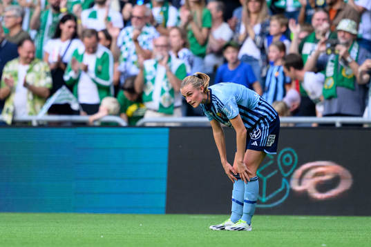Djurgårdens Kamilla Lilhammer Karlsen deppar
