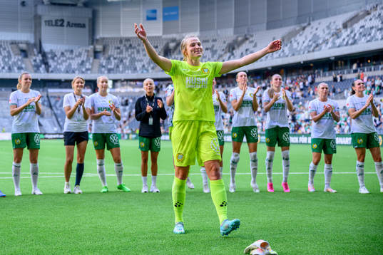 Hammarbys Anna Tamminen jublar