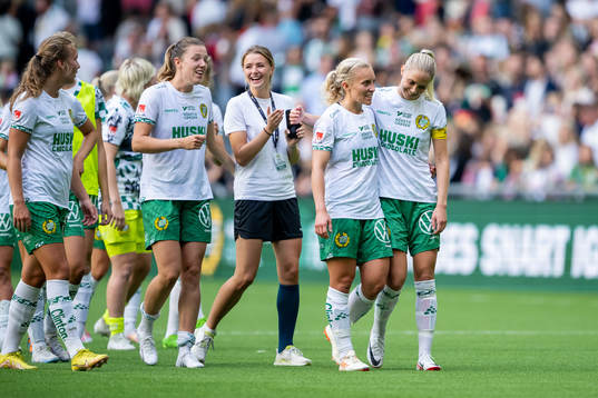 Hammarbys Emma Westin, Ellen Gibson och Alice Carlsson