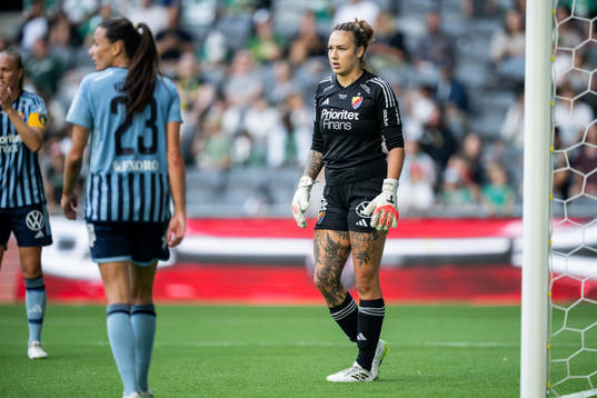 Djurgårdens målvakt Katelin Talbert