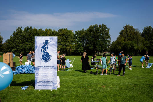 Supporterhuset på plats