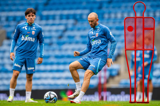 Fredrik Aursnes of the Norwegian national football team