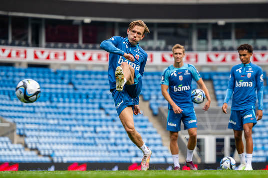 Marcus Holmgren Pedersen of the Norwegian national football