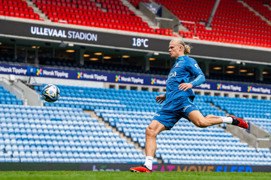 Erling Braut Haaland of the Norwegian national football team