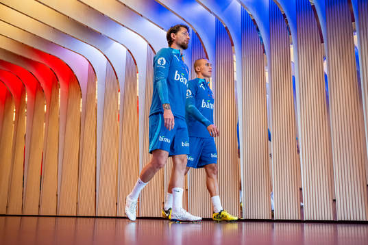 Bläddra bland fler bilder av Football, UEFA Euro Qualifier, Norway, training