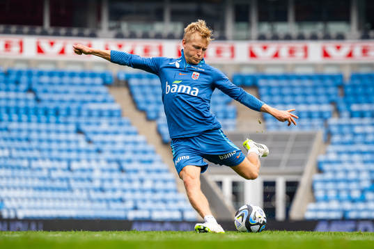 Birger Meling of the Norwegian national football team