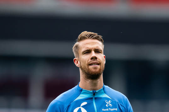 Kristoffer Ajer of the Norwegian national football team