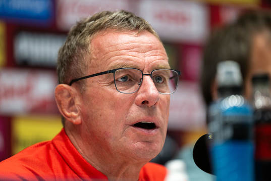 Ralf Rangnick, head coach of the Austrian national football