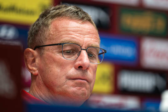 Ralf Rangnick, head coach of the Austrian national football