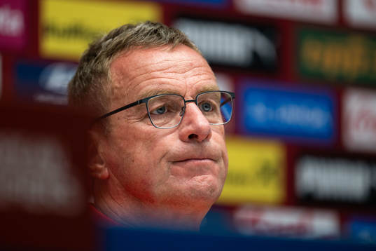 Ralf Rangnick, head coach of the Austrian national football