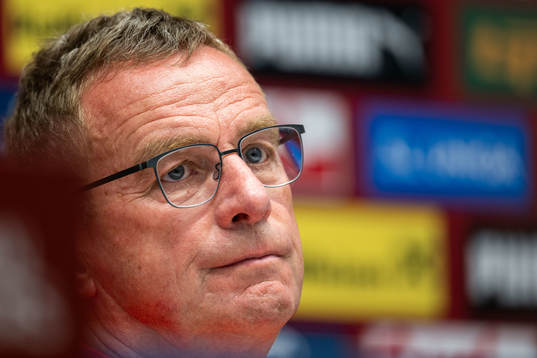 Ralf Rangnick, head coach of the Austrian national football