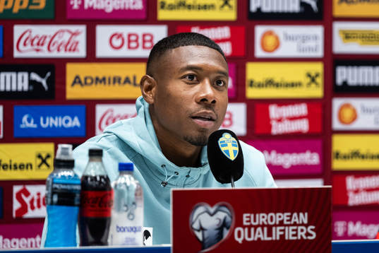 David Alaba of the Austrian national football team