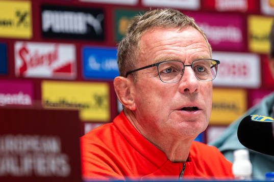 Ralf Rangnick, head coach of the Austrian national football