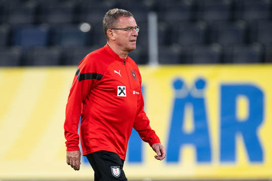 Ralf Rangnick, head coach of the Austrian national football