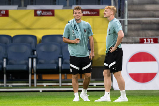 Nicolas Seiwald of the Austrian national football team