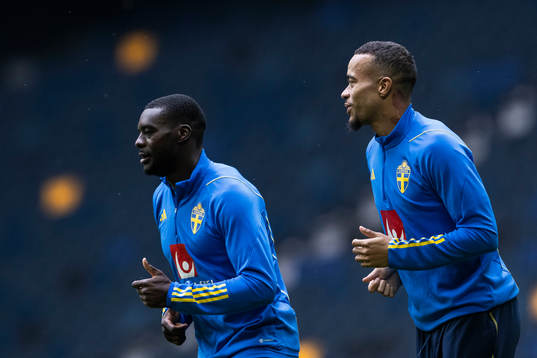 Ken Sema and Robin Quaison of the Swedish national football