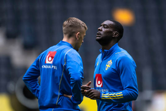 Ken Sema of the Swedish national football team at a