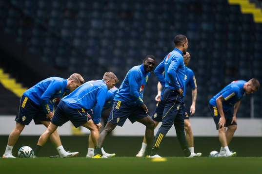 Ken Sema of the Swedish national football team at a