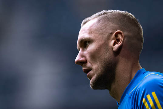 Goalkeeper Robin Olsen of the Swedish national football