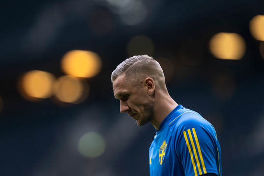 Goalkeeper Robin Olsen of the Swedish national football