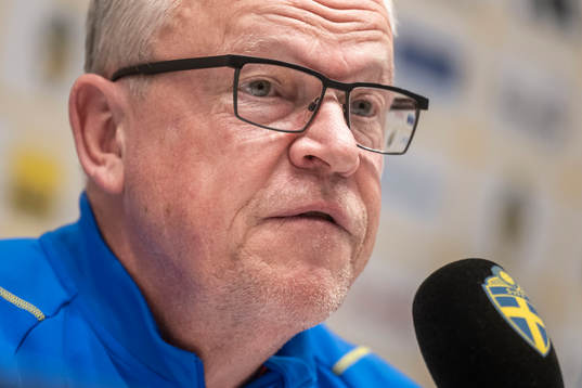 Head coach Janne Andersson of the Swedish national football