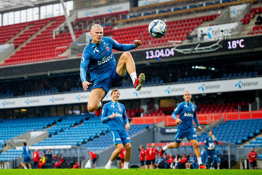 Erling Braut Haaland of the Norwegian national football team