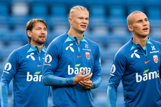Stefan Strandberg, Erling Braut Haaland and Leo Skiri
