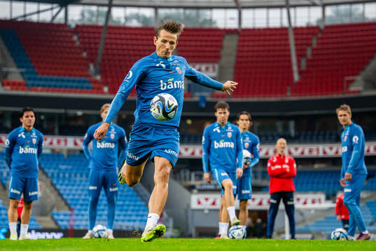 Sander Berge of the Norwegian national football team