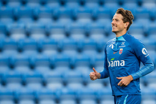 Sander Berge of the Norwegian national football team