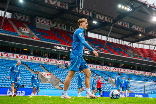 Marcus Holmgren Pedersen of the Norwegian national football
