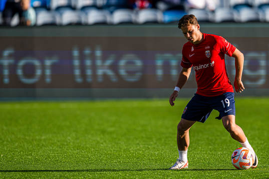 Kristian Fredrik Malt Arnstad of Norway warms up