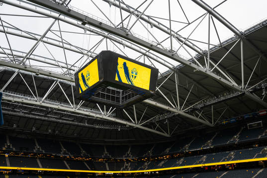 Interior view of Friends Arena