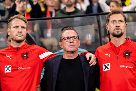 Head coach Ralf Rangnick of Austria