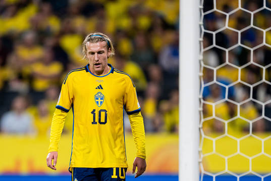Emil Forsberg of Sweden looks dejected
