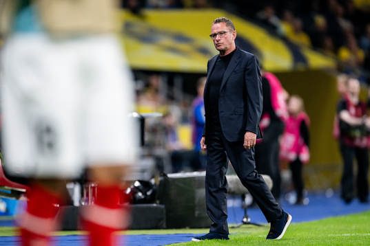 Head coach Ralf Rangnick of Austria