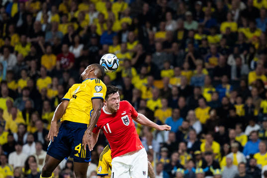 Isak Hien of Sweden and Michael Gregoritsch of Austria