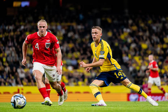 Xaver Schlager of Austria and Jesper Karlsson of Sweden