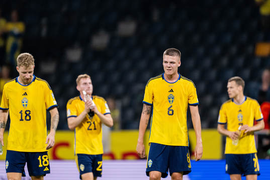 Samuel Gustafson, Dejan Kulusevski, Emil Holm and Viktor
