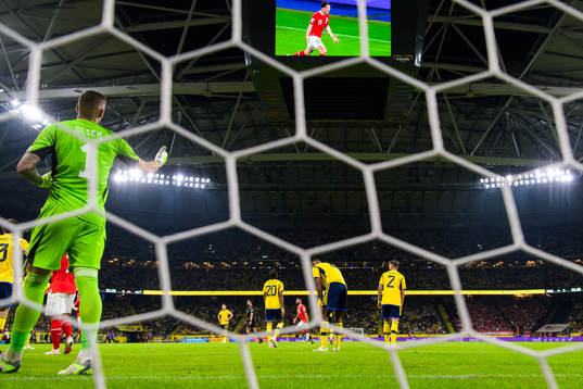 Michael Gregoritsch of Austria is shown