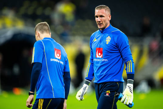Goalkeeper Robin Olsen of Sweden