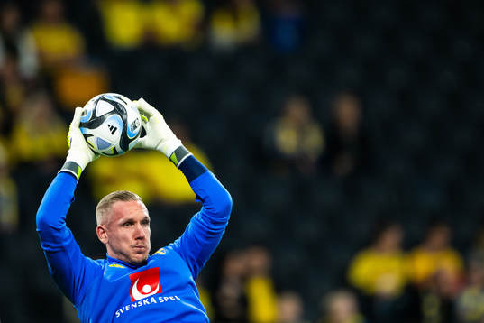 Goalkeeper Robin Olsen of Sweden