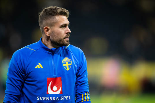 Goalkeeper Kristoffer Nordfeldt of Sweden