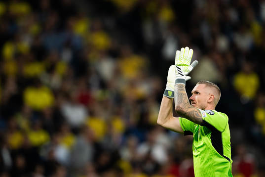 Goalkeeper Robin Olsen of Sweden