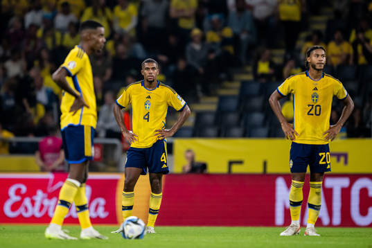 Alexander Isak, Isak Hien and Jens-Lys Michel Cajuste of