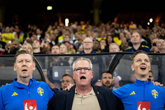 Assistant coach Peter Wettergren, Head coach Janne